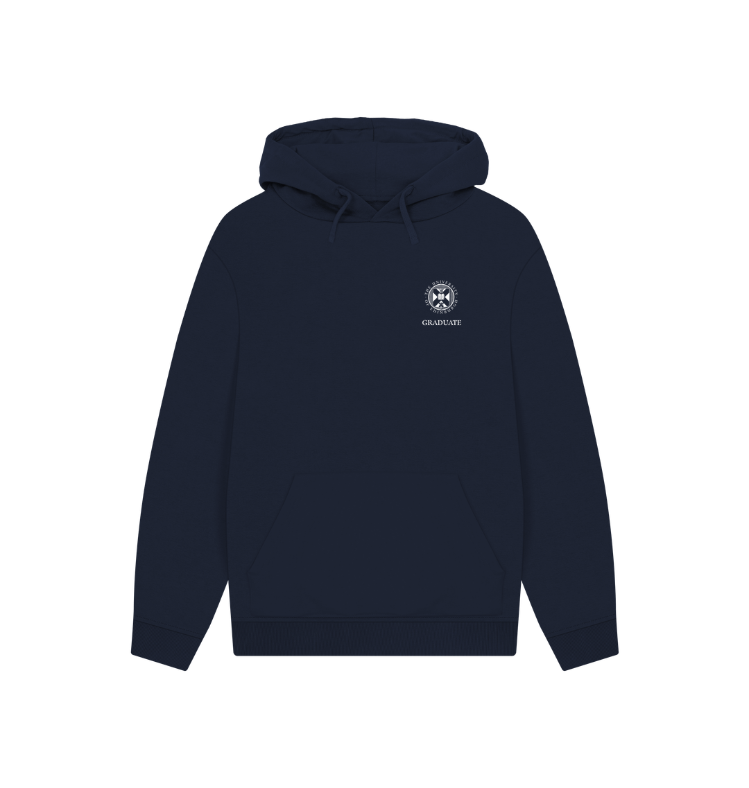 Navy Printed Hoody
