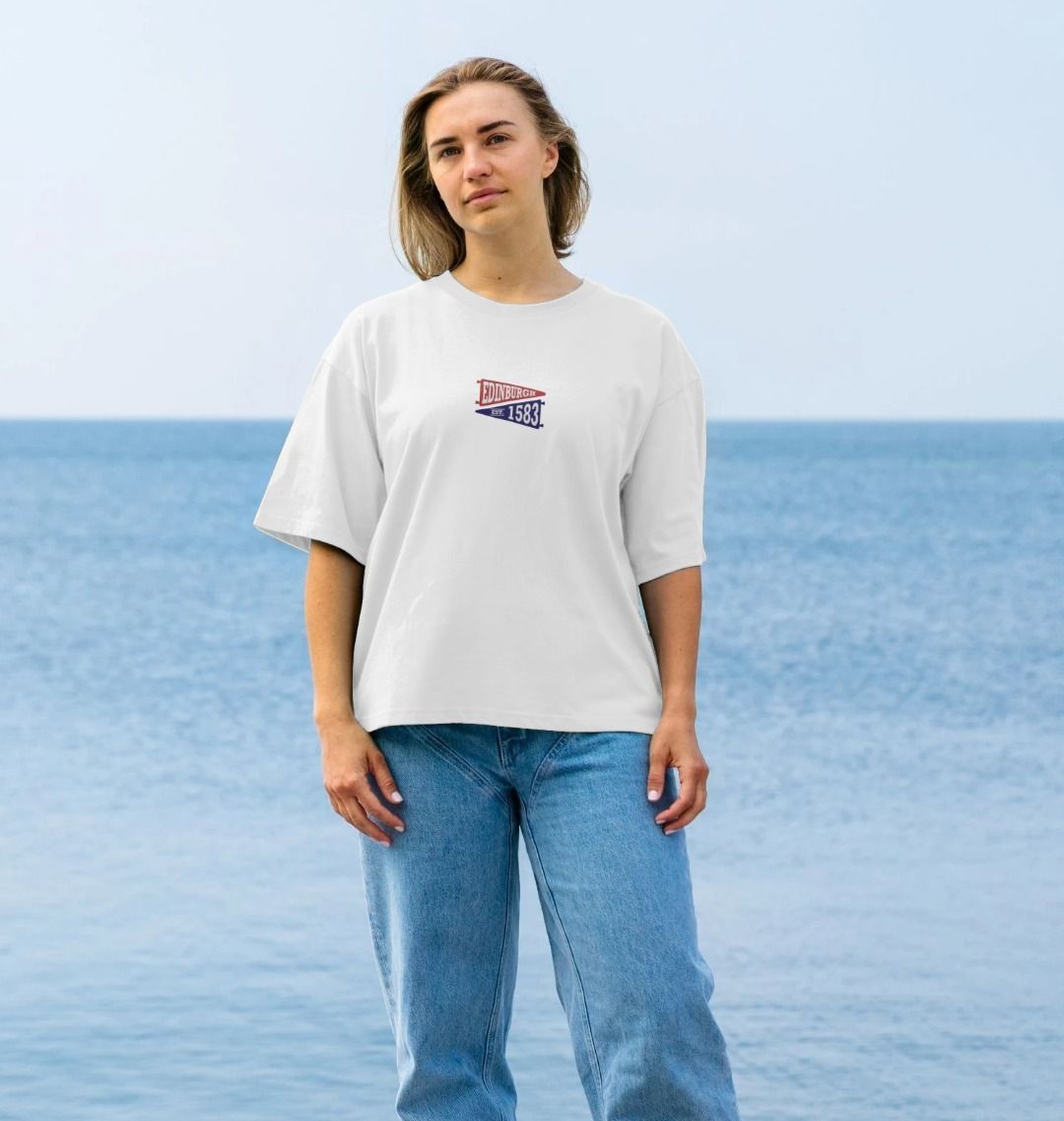 Women's Oversized Pennant T-Shirt