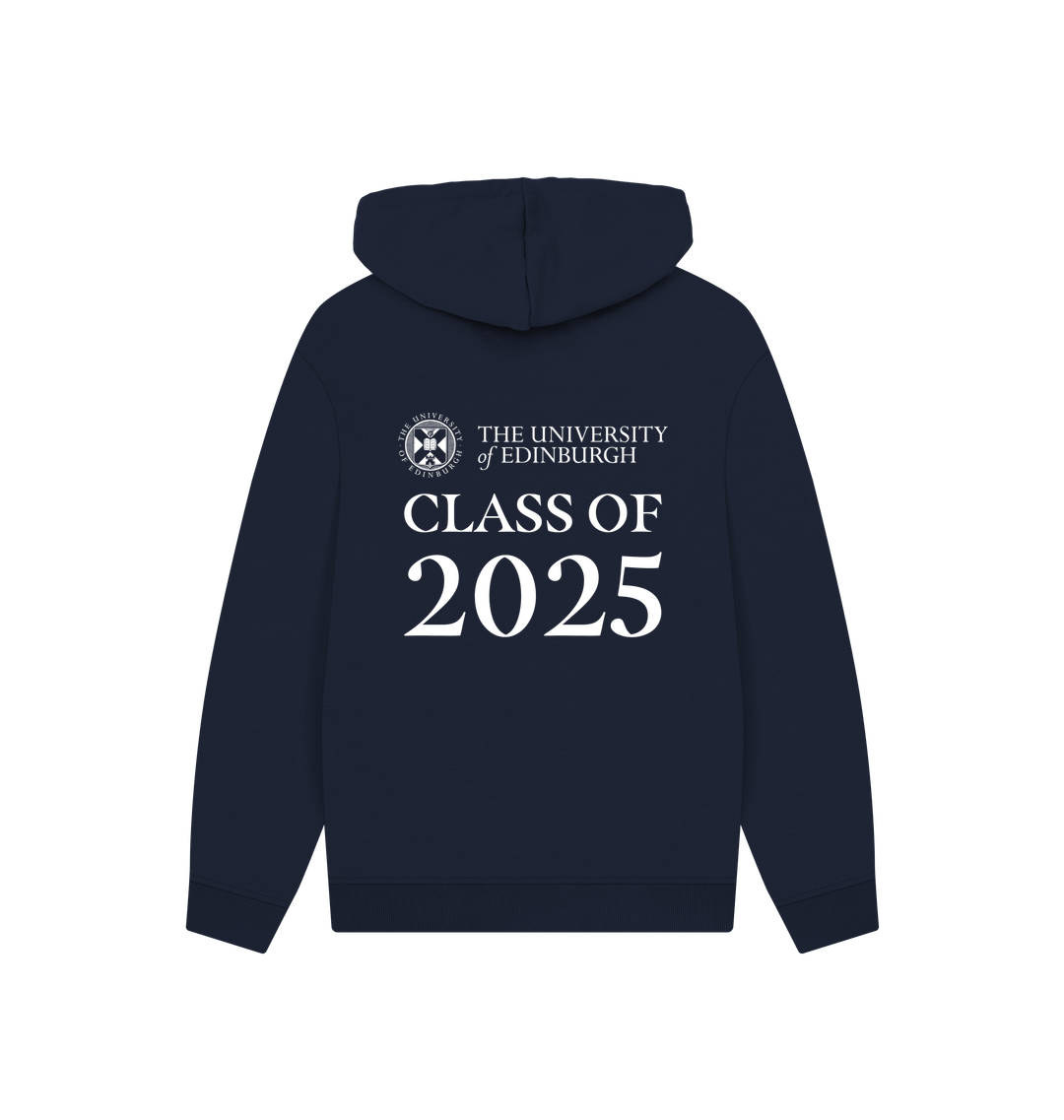 Navy Printed Hoody
