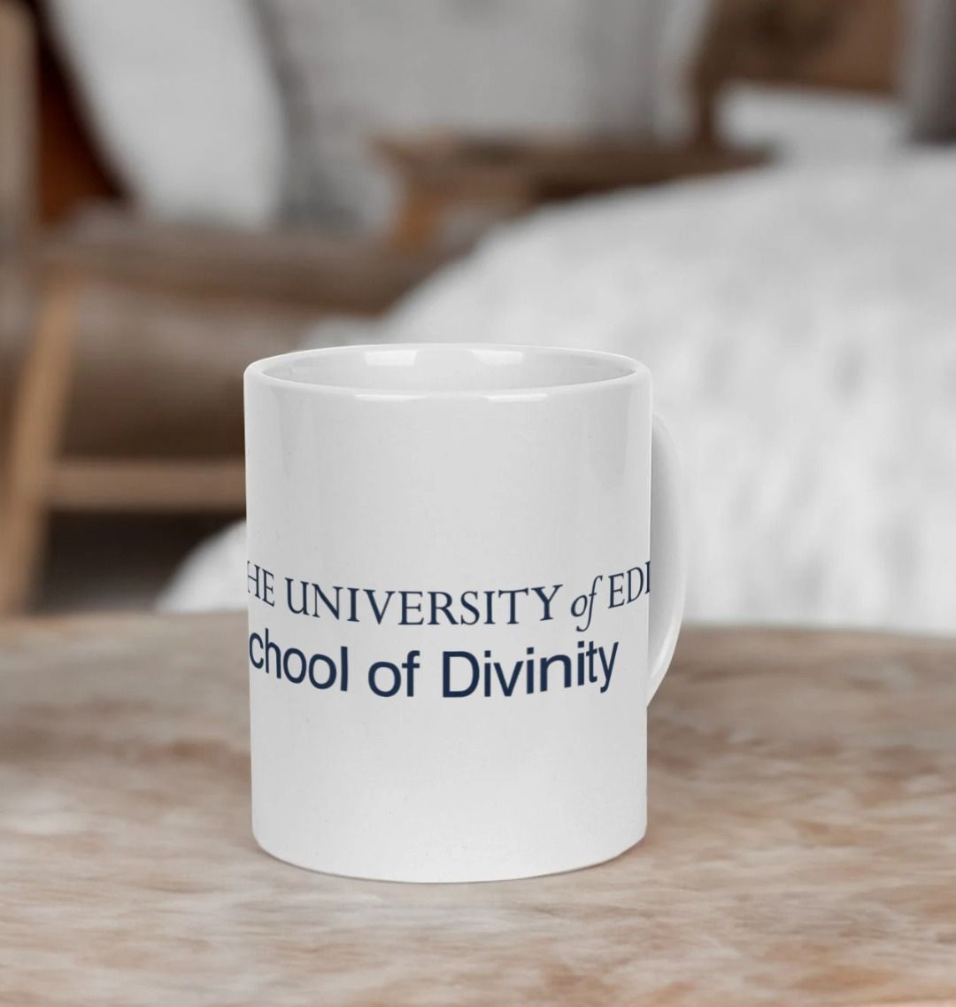 White School of Divinity Mug with multi-colour printed University crest and logo