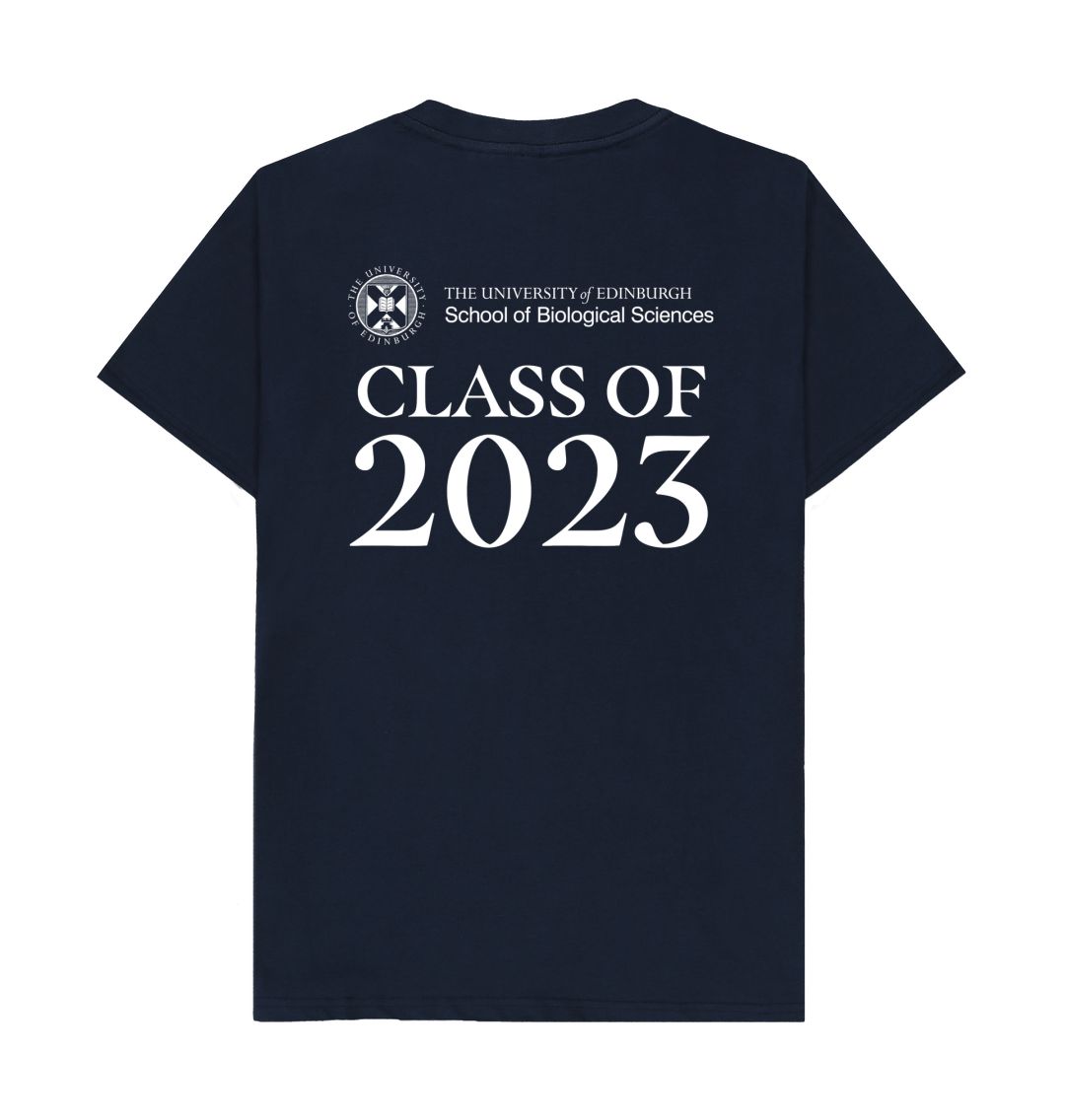 Navy Blue School of Biological Sciences 'Class Of' Graduate T-Shirt