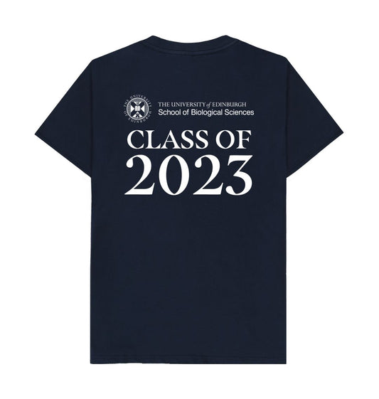 Navy Blue School of Biological Sciences 'Class Of' Graduate T-Shirt