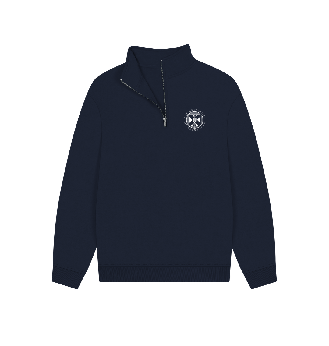 Navy School of Social and Political Science Quarter Zip Sweatshirt