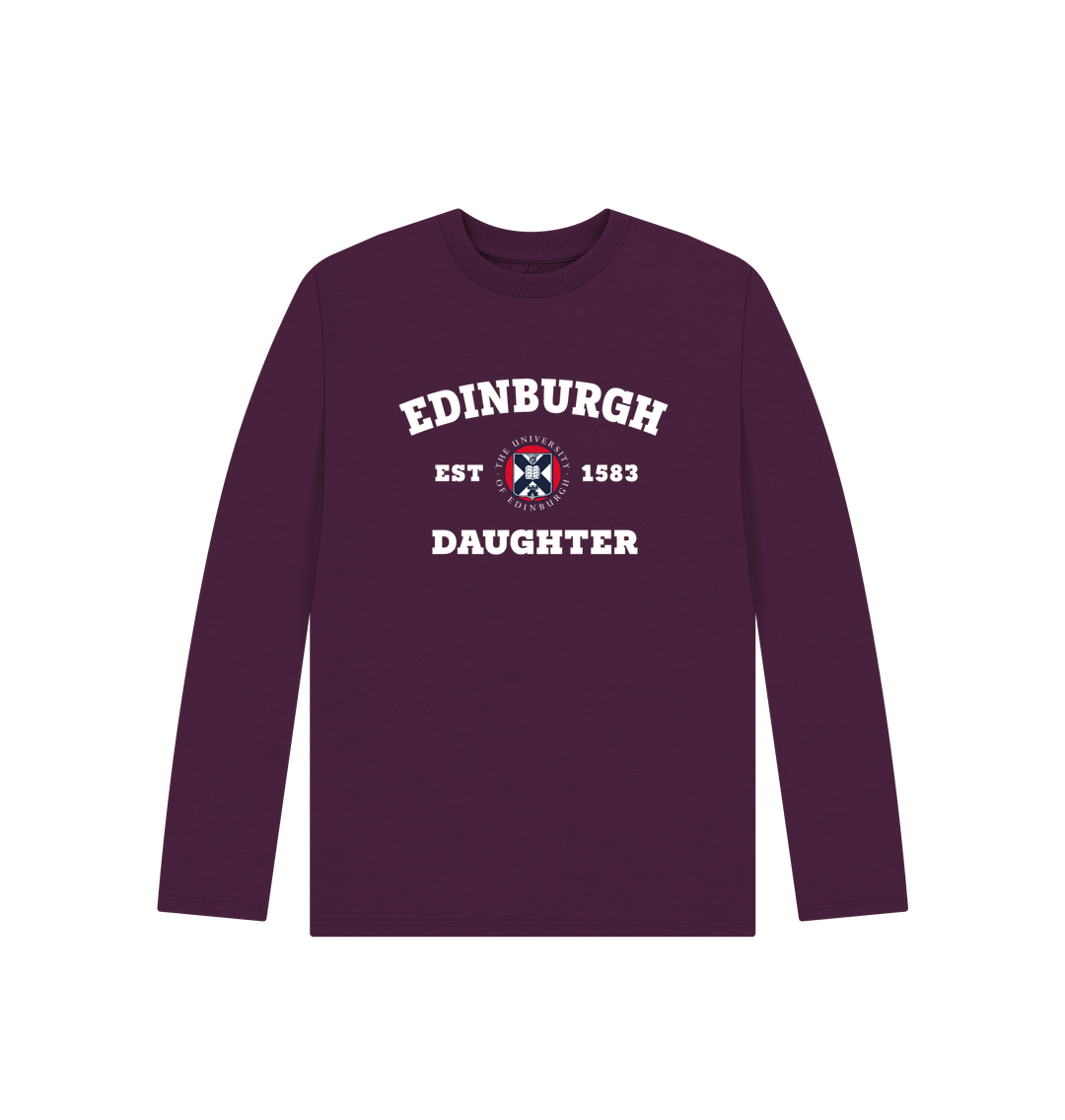 Purple Kids Edinburgh Daughter Long Sleeve T-Shirt