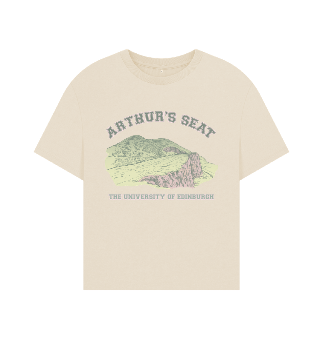 Oat Arthur's Seat Oversized Graphic T-Shirt (Women's Fit)