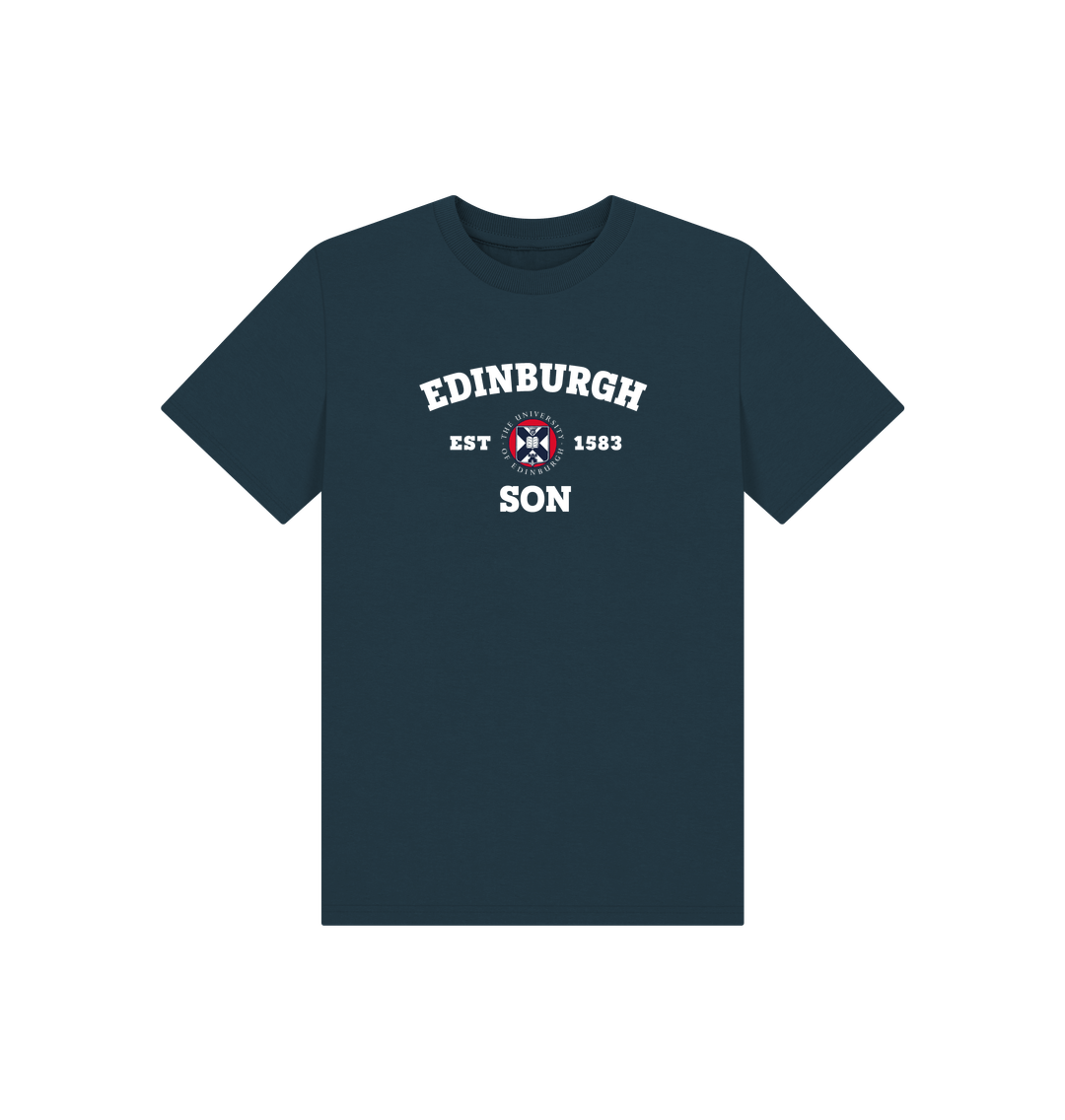Denim Blue Printed Kids T-Shirt
