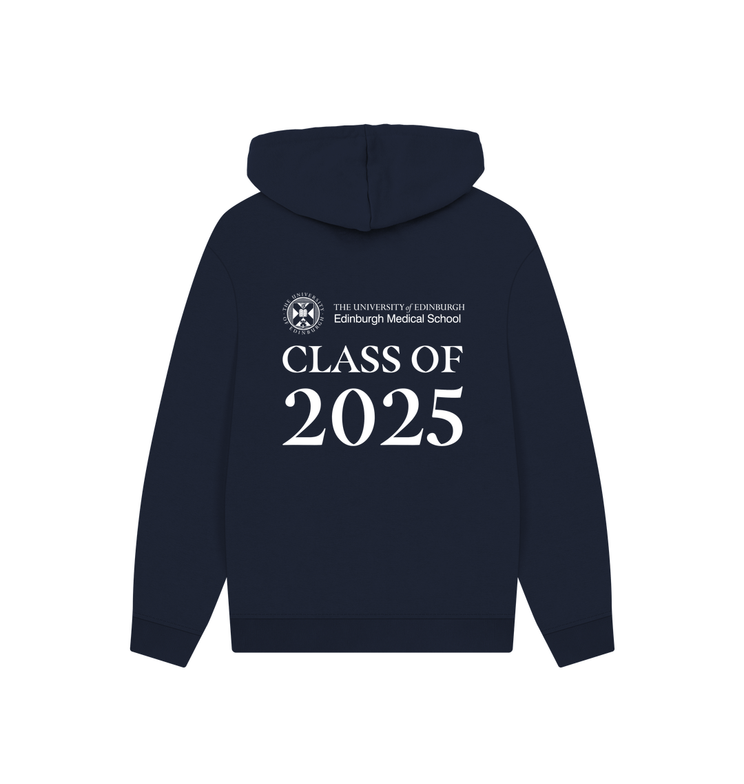 Navy Printed Hoody