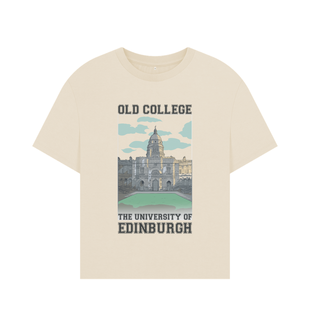 Oat Old College Oversized Graphic T-Shirt (Women's Fit)