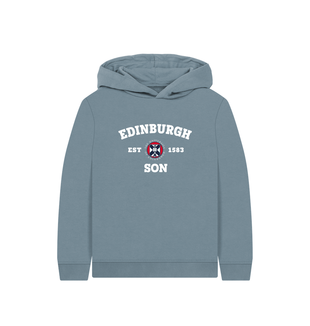 Stone Blue Kids Edinburgh Son Hoodie