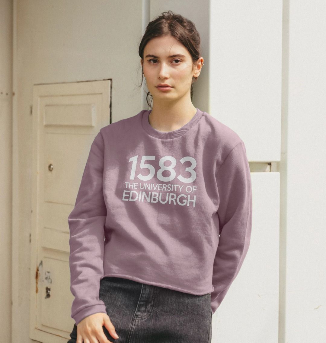 Model wears Mauve Women's 1583 Boxy Sweater