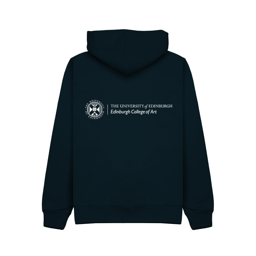 Edinburgh College of Art Embroidered Zip Hoodie