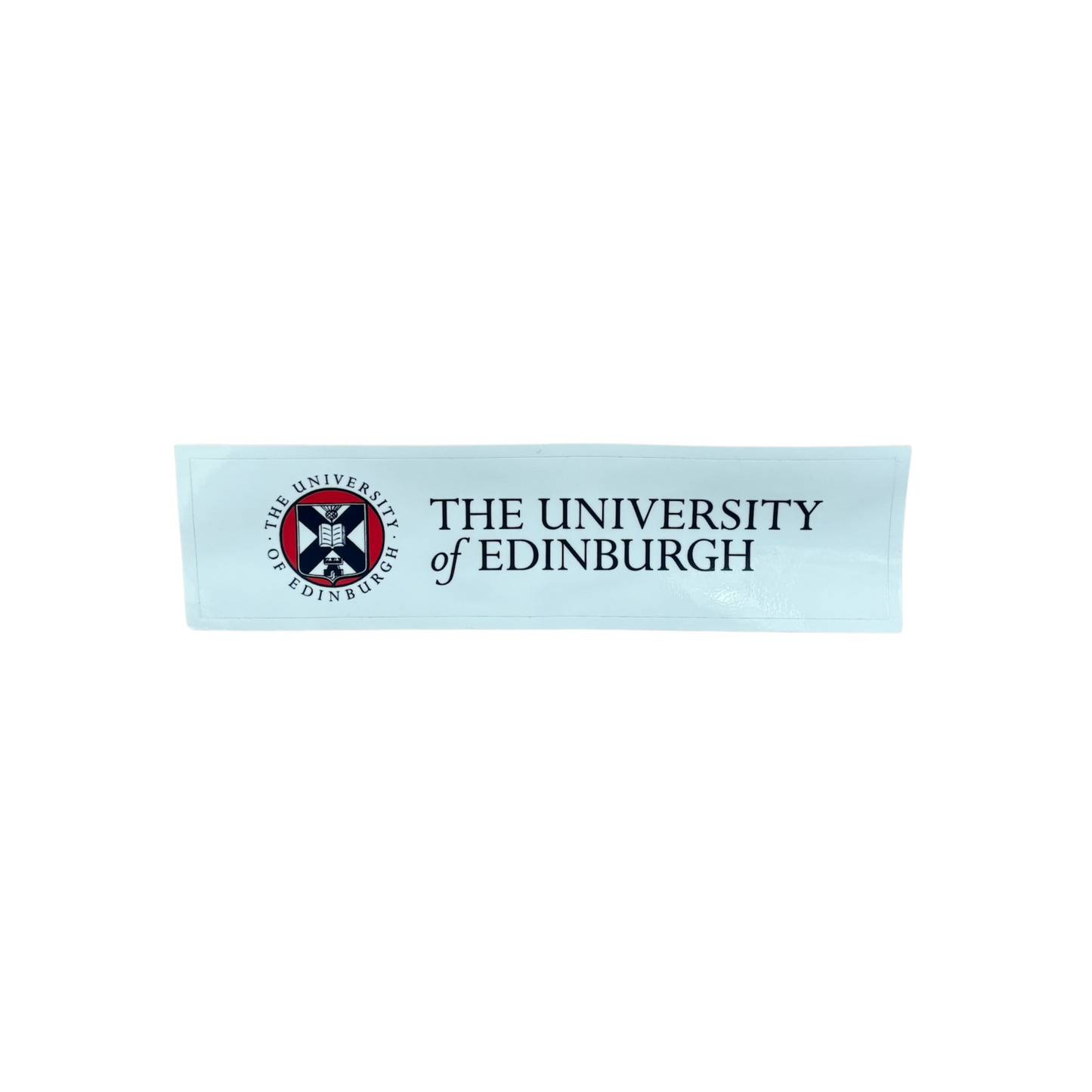 University of Edinburgh Classic Logo bumper sticker against a white backdrop.