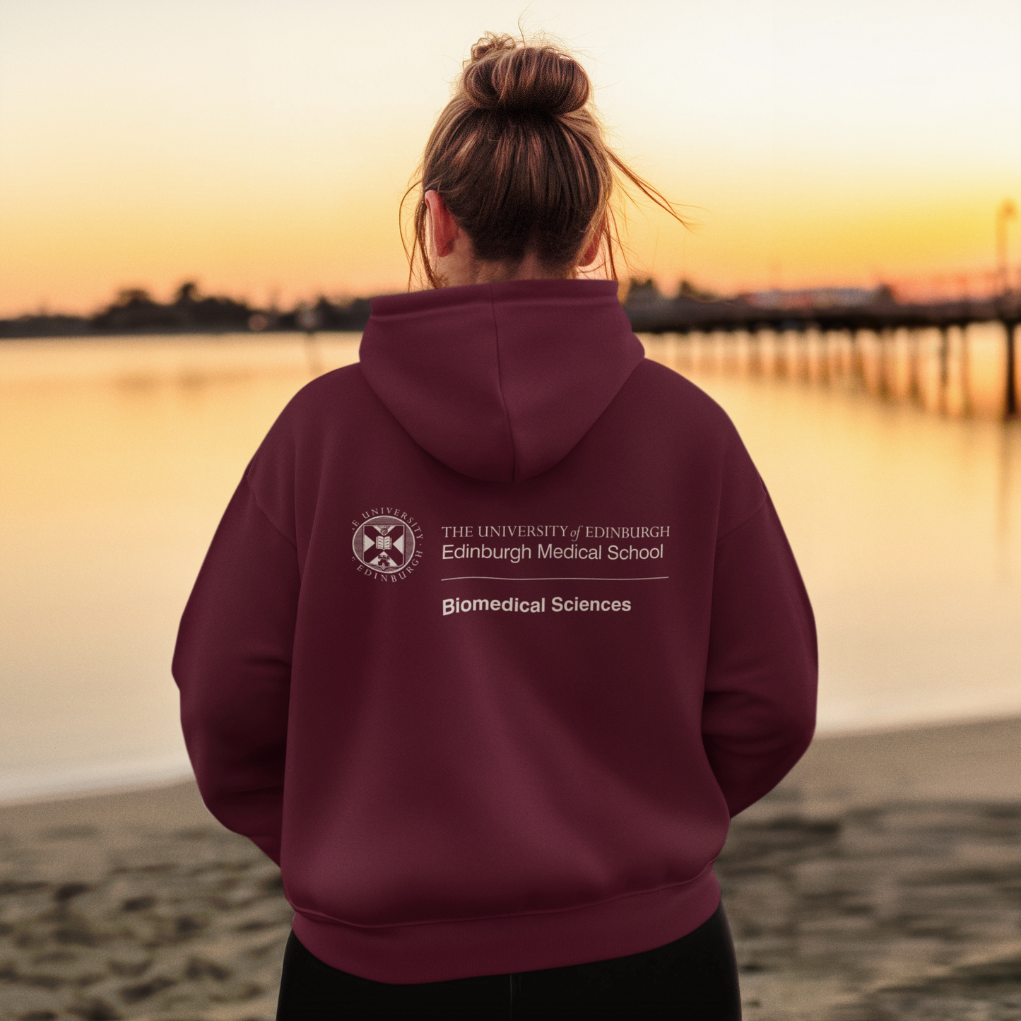 Edinburgh Medical School: Biomedical Sciences Embroidered Zip Hoodie