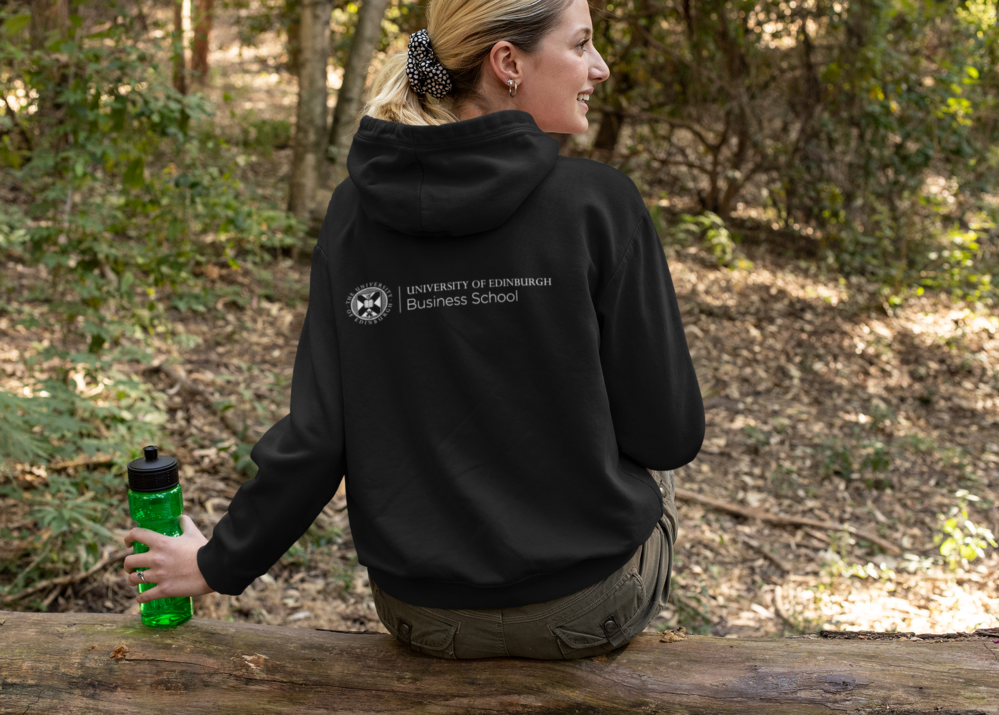Business School Embroidered Zip Hoodie