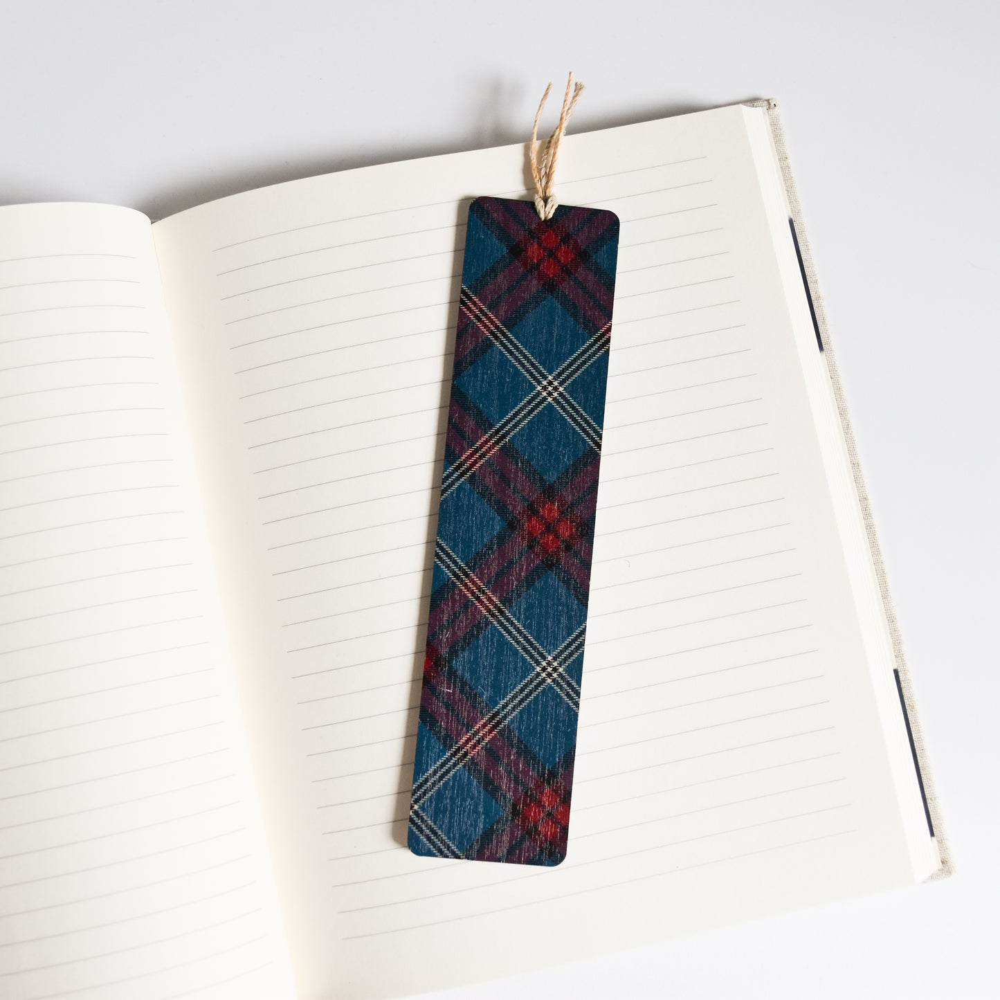 Wooden Tartan Bookmark