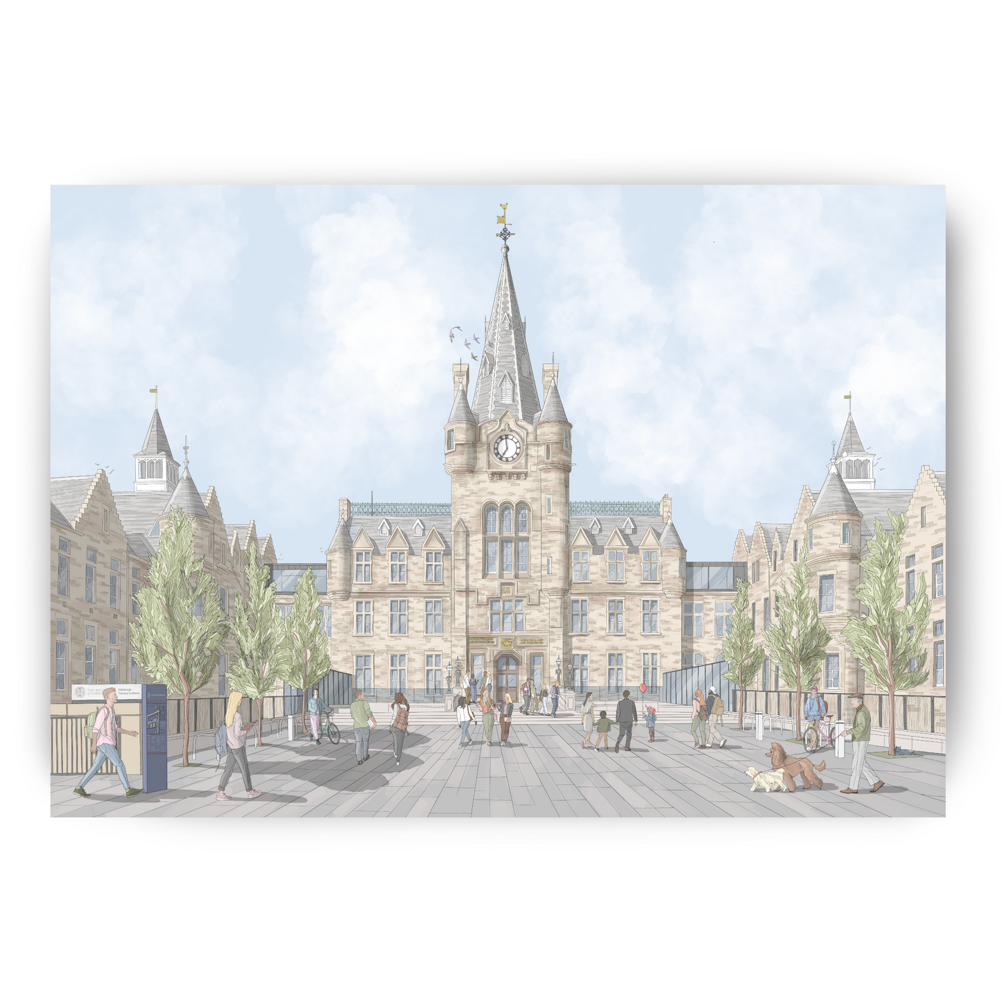 Edinburgh Futures Institute Illustrated Print