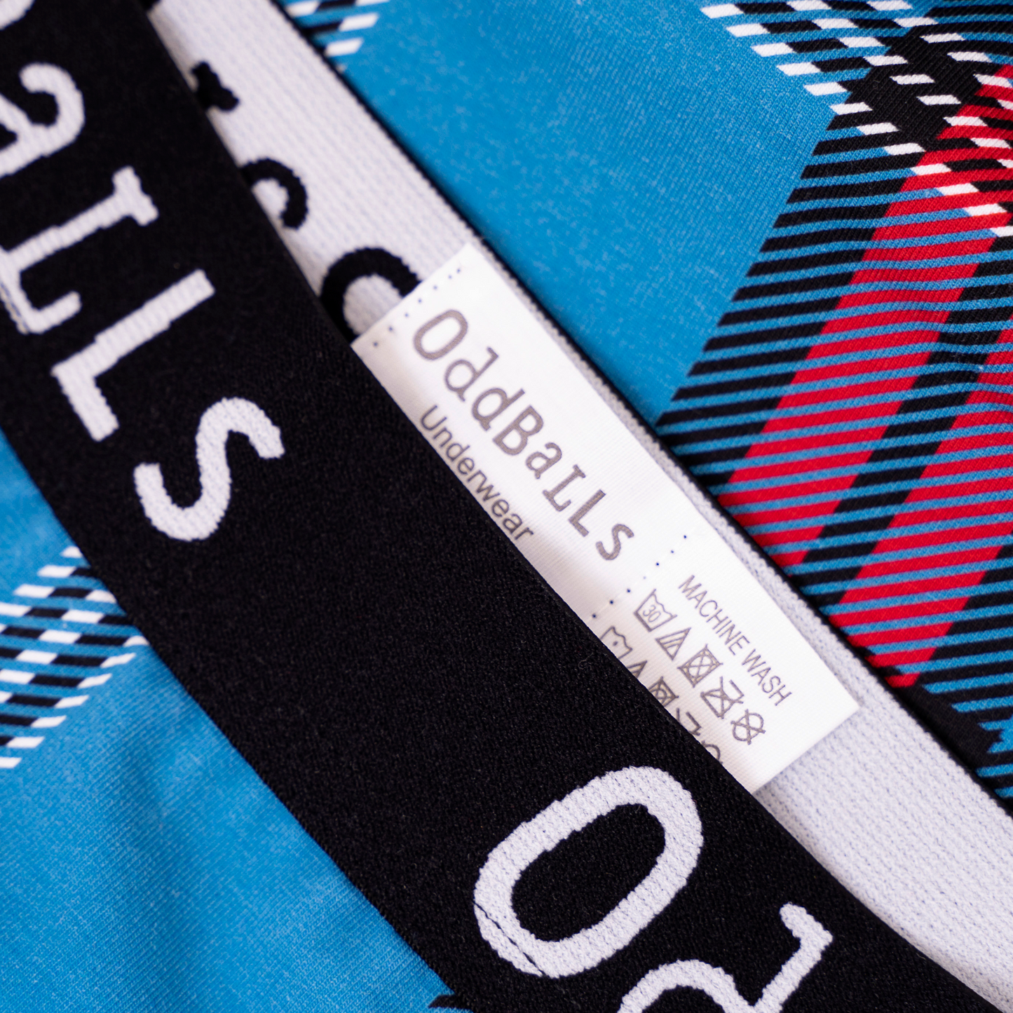 Tag of brief underwear.
