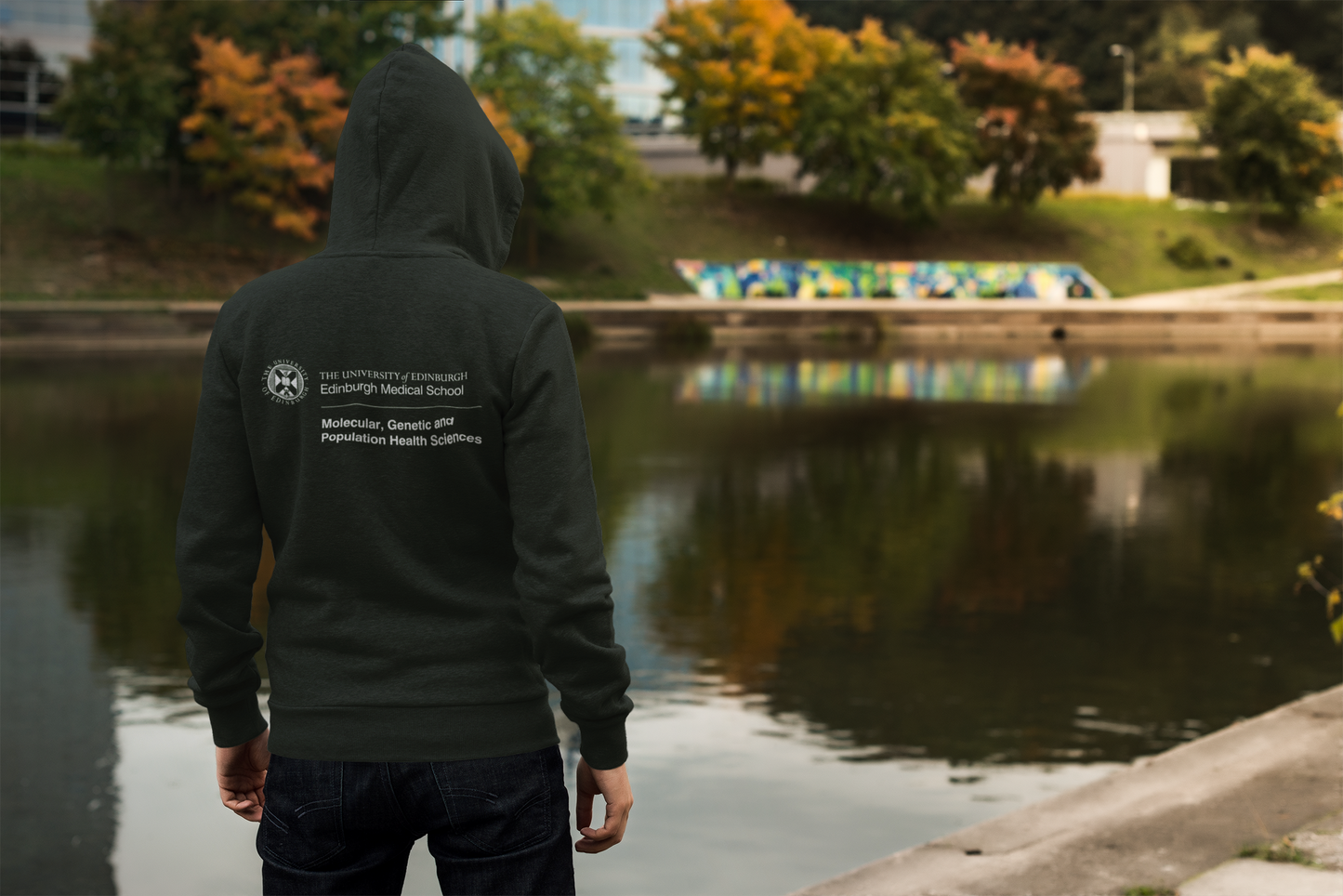 Edinburgh Medical School - Molecular, Genetic & Population Health Sciences Embroidered Zip Hoodie