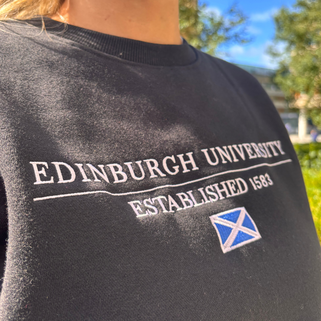 Embroidered Flag Sweatshirt