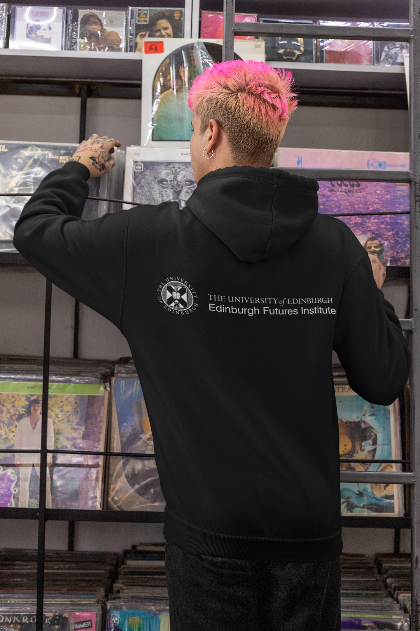 Edinburgh Futures Institute Embroidered Zip Hoodie
