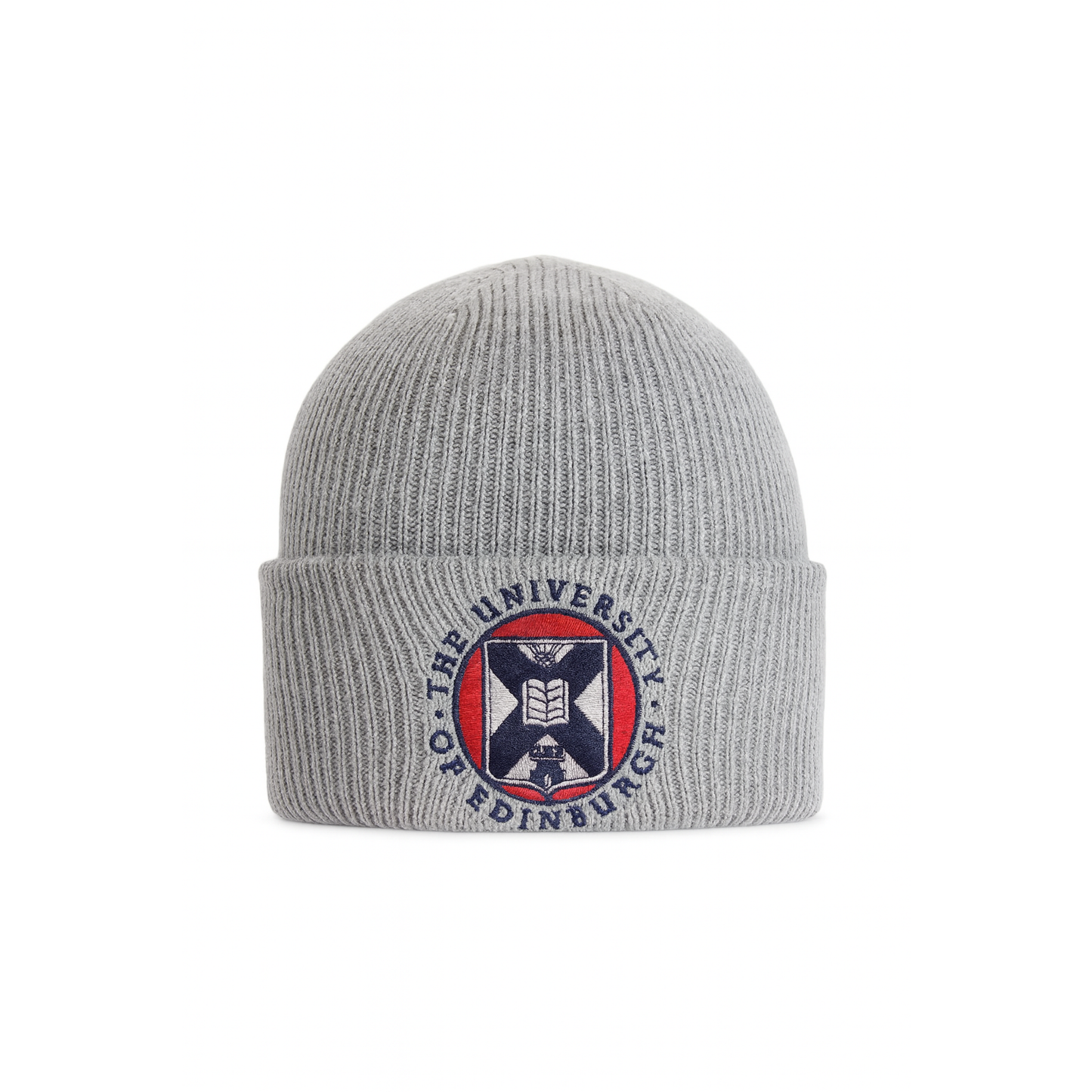 Embroidered Crest Beanie Hat