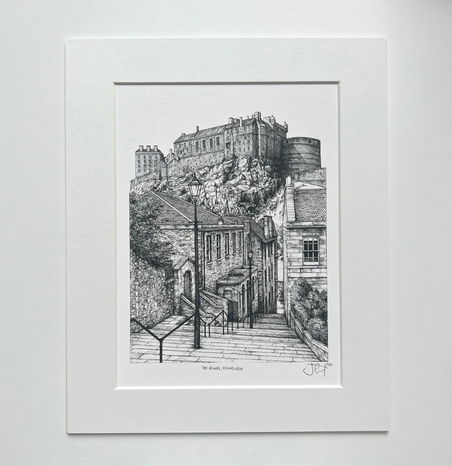 Architectural Print and Mount by Jennifer Court