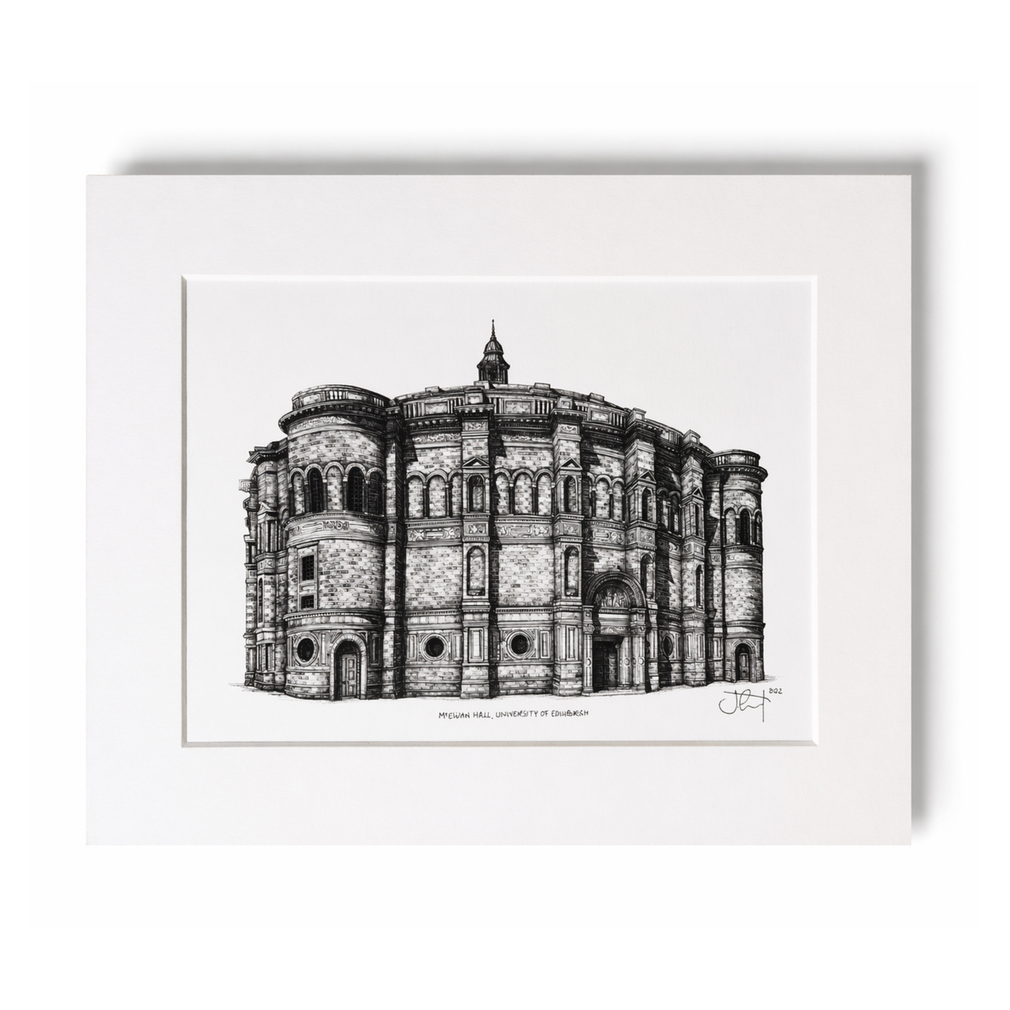 Architectural Print and Mount by Jennifer Court