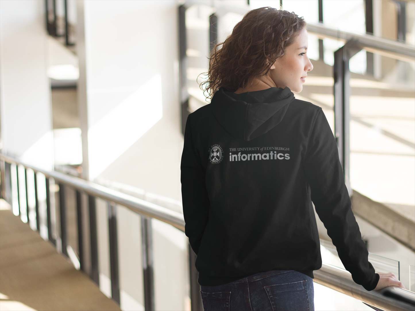 School of Informatics Embroidered Zip Hoodie