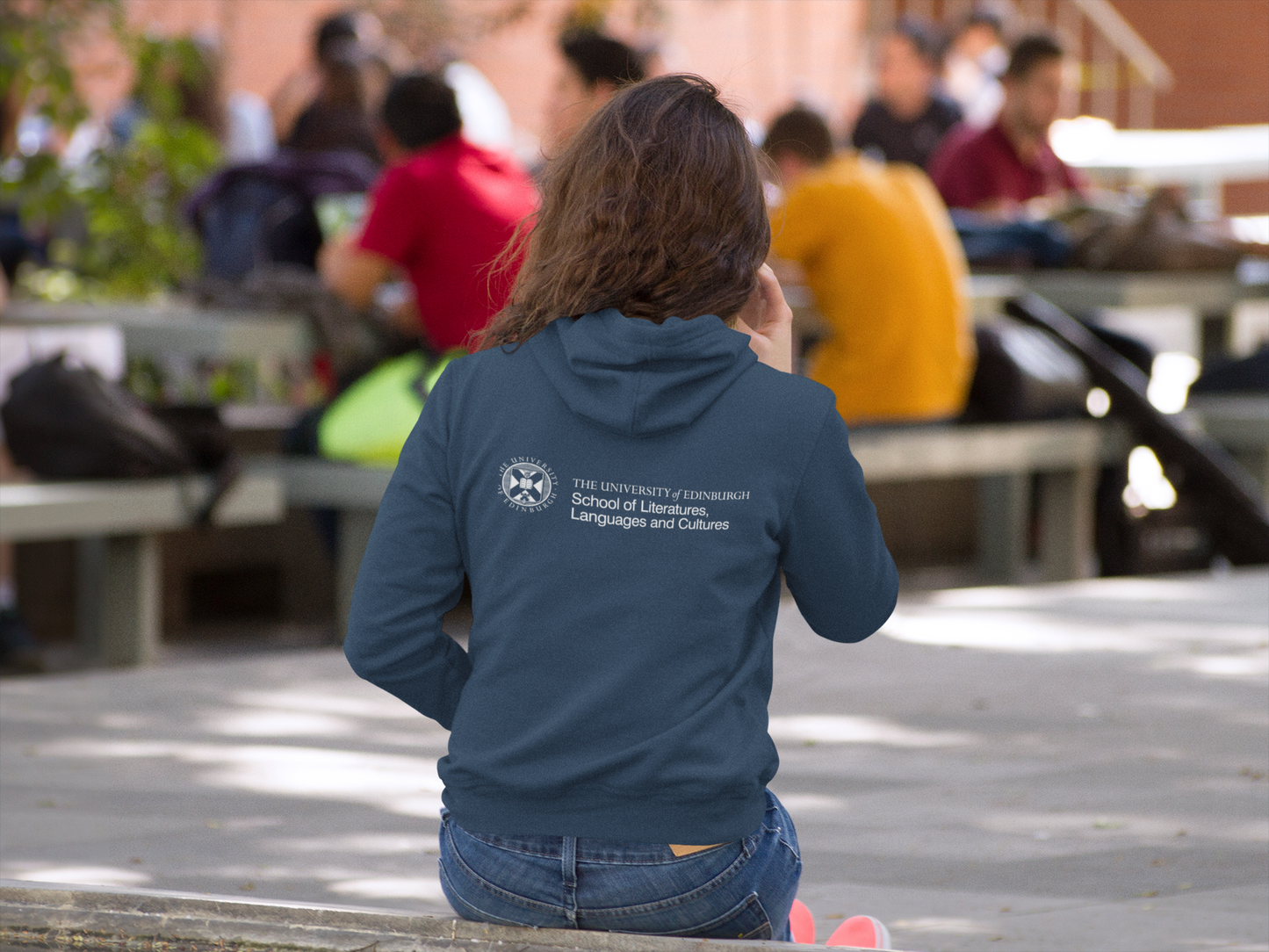 School of Literatures, Languages & Cultures Embroidered Zip Hoodie