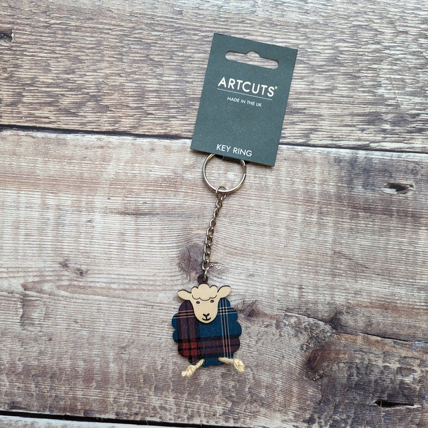 Tartan Dolly the Sheep Keyring