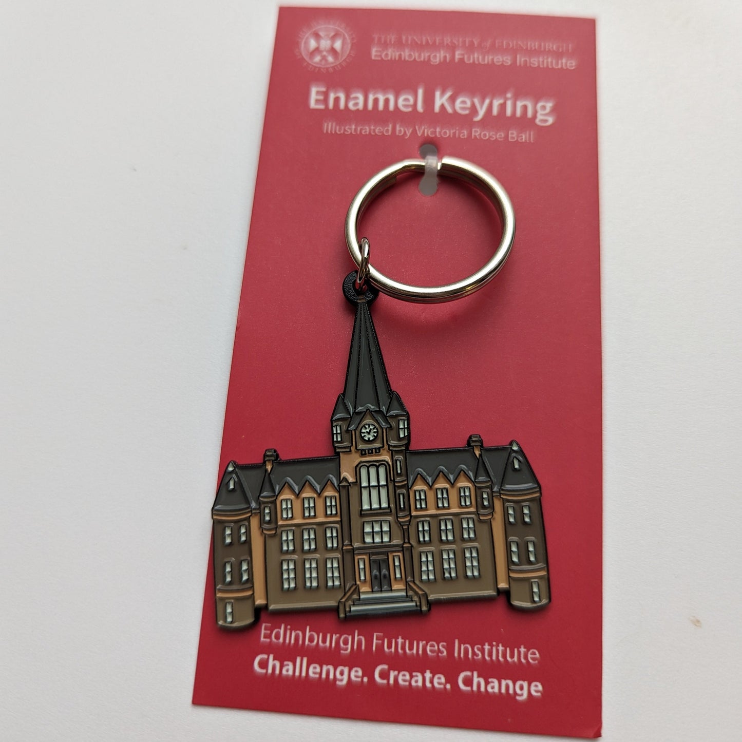 Enamel keyring of the Edinburgh Futures Institute