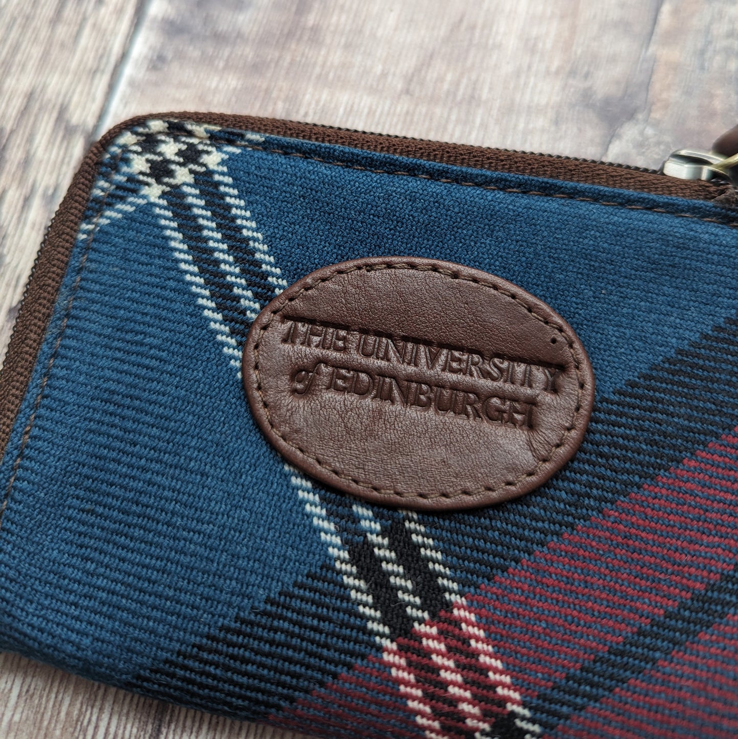 Tartan and Leather Pass Holder