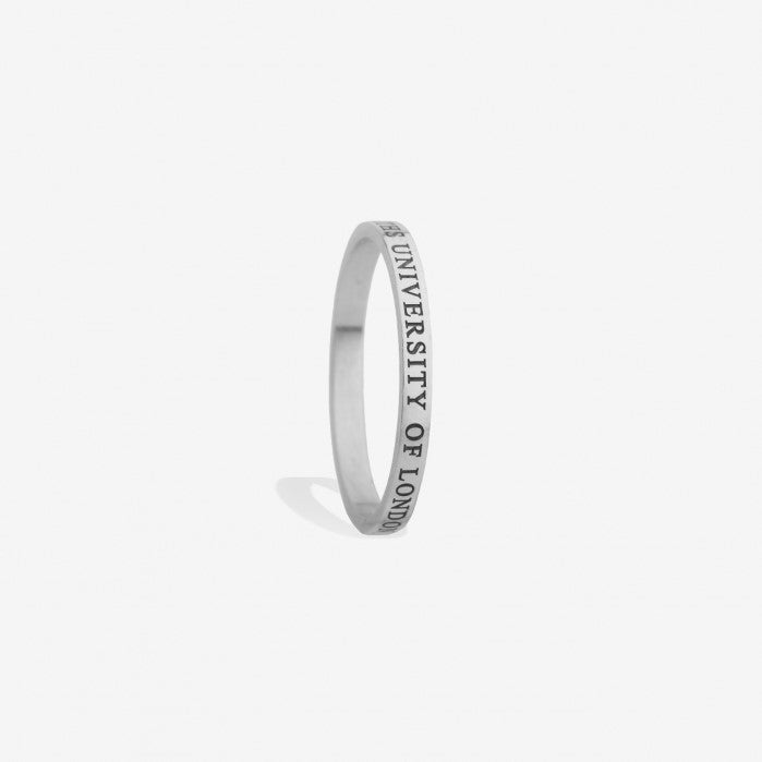 Graduation Slim Band Ring - Sterling Silver