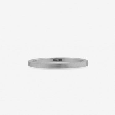 Graduation Slim Band Ring - Sterling Silver