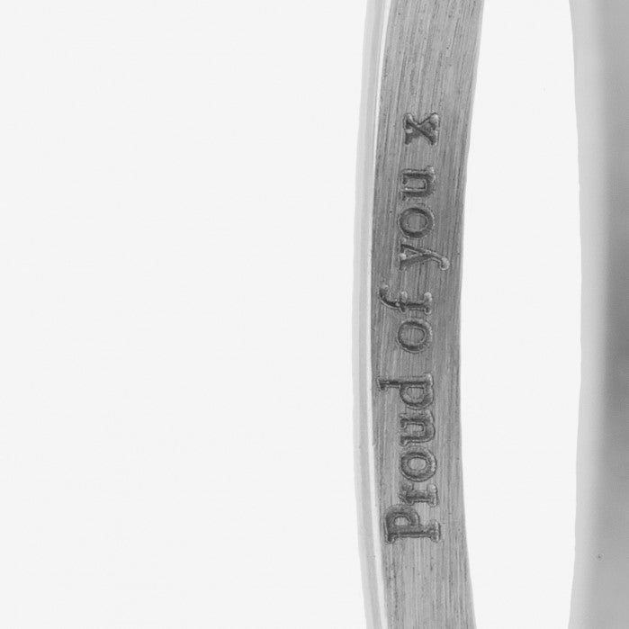 Graduation Slim Band Ring - Sterling Silver
