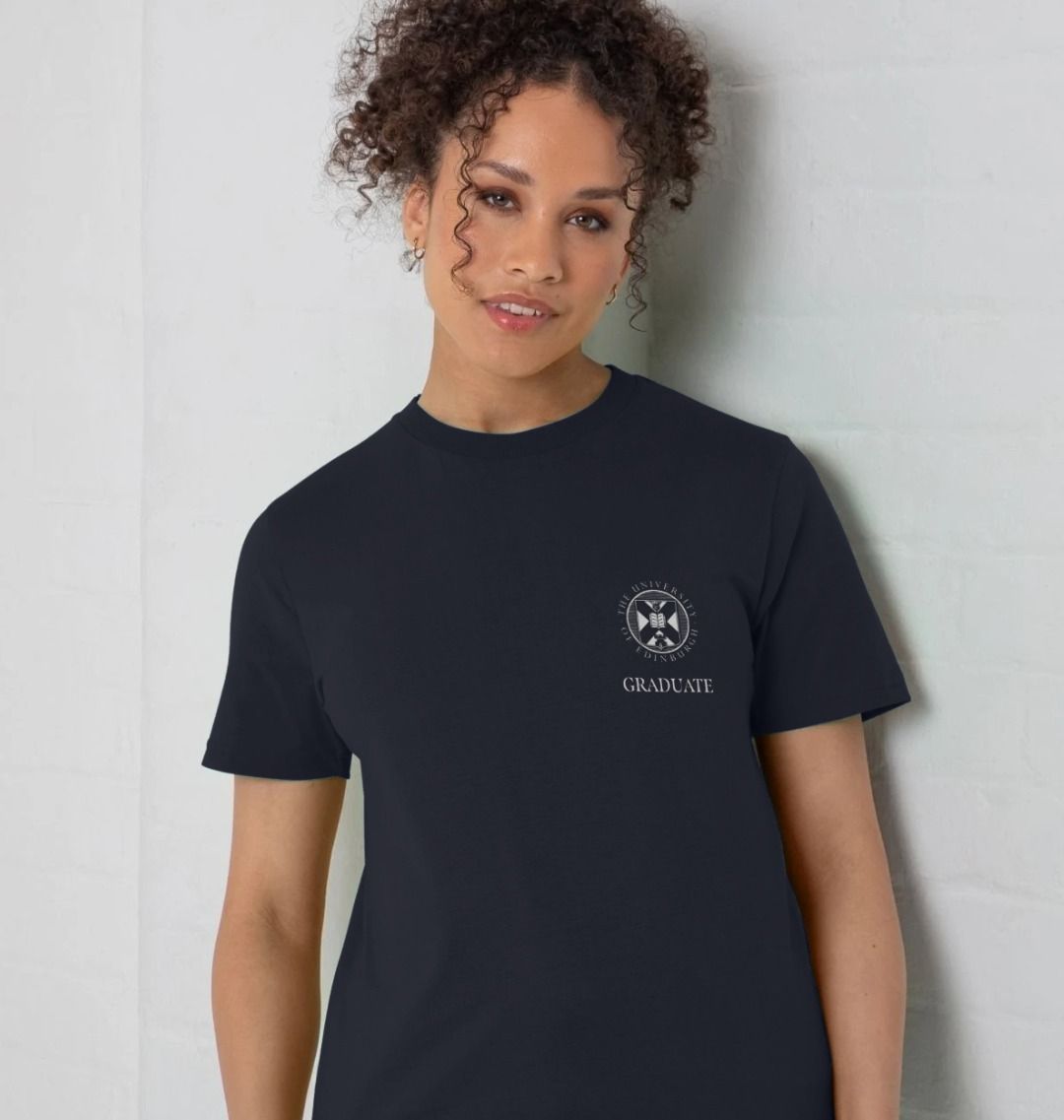 Model wears Navy Blue Class of 2023 T-Shirt