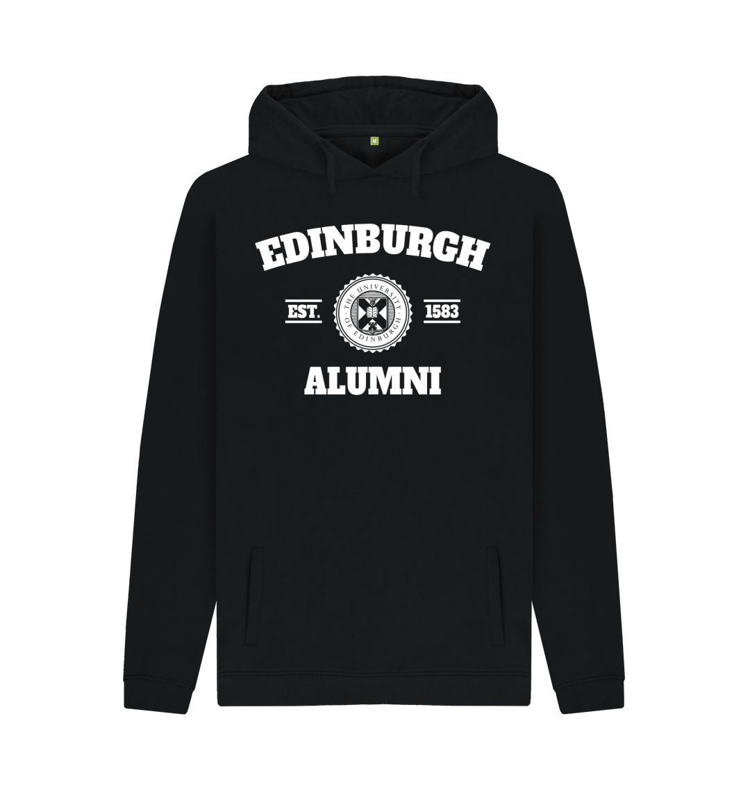 Black Retro Alumni Hoodie