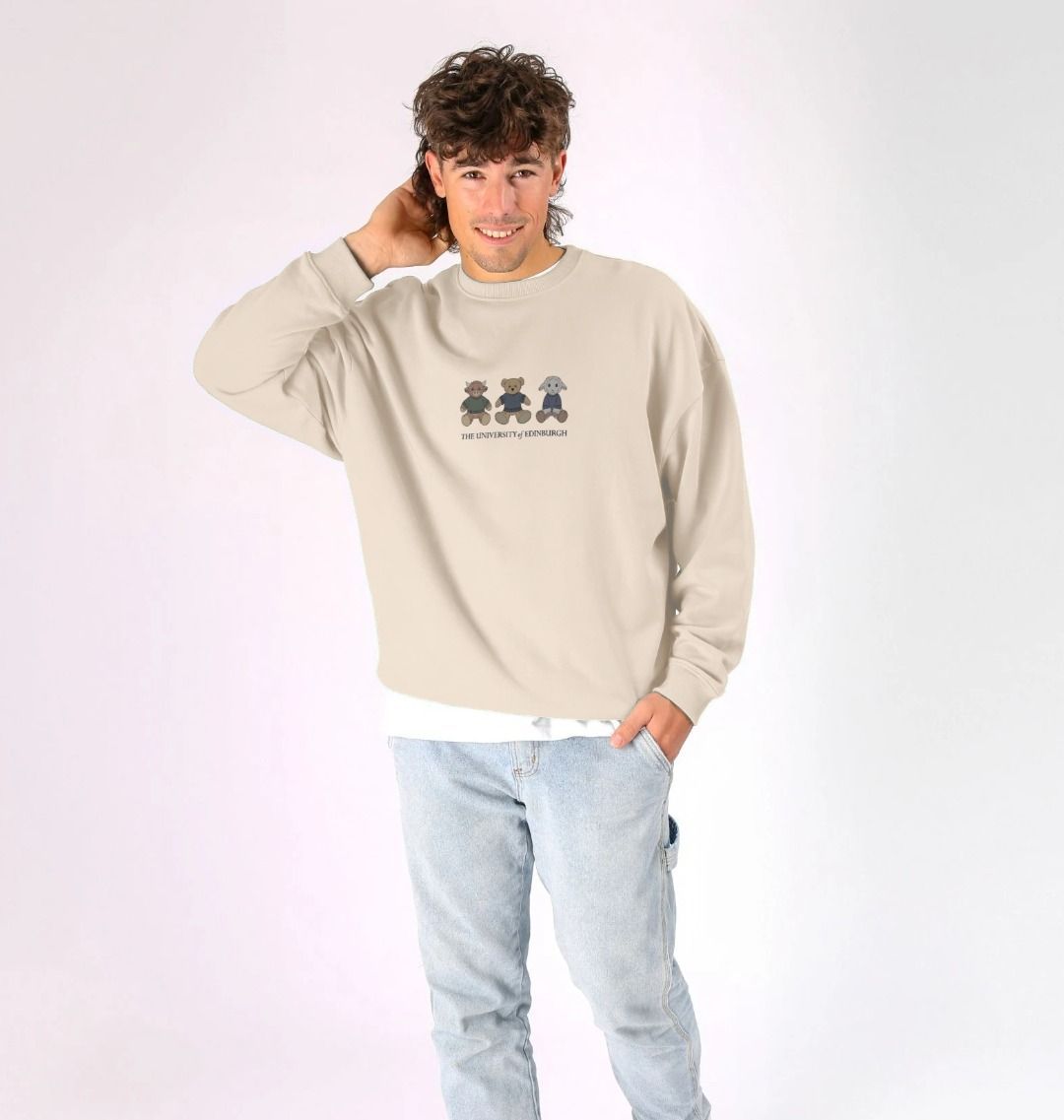 Men's Oversized Edinbear and Friends Sweatshirt
