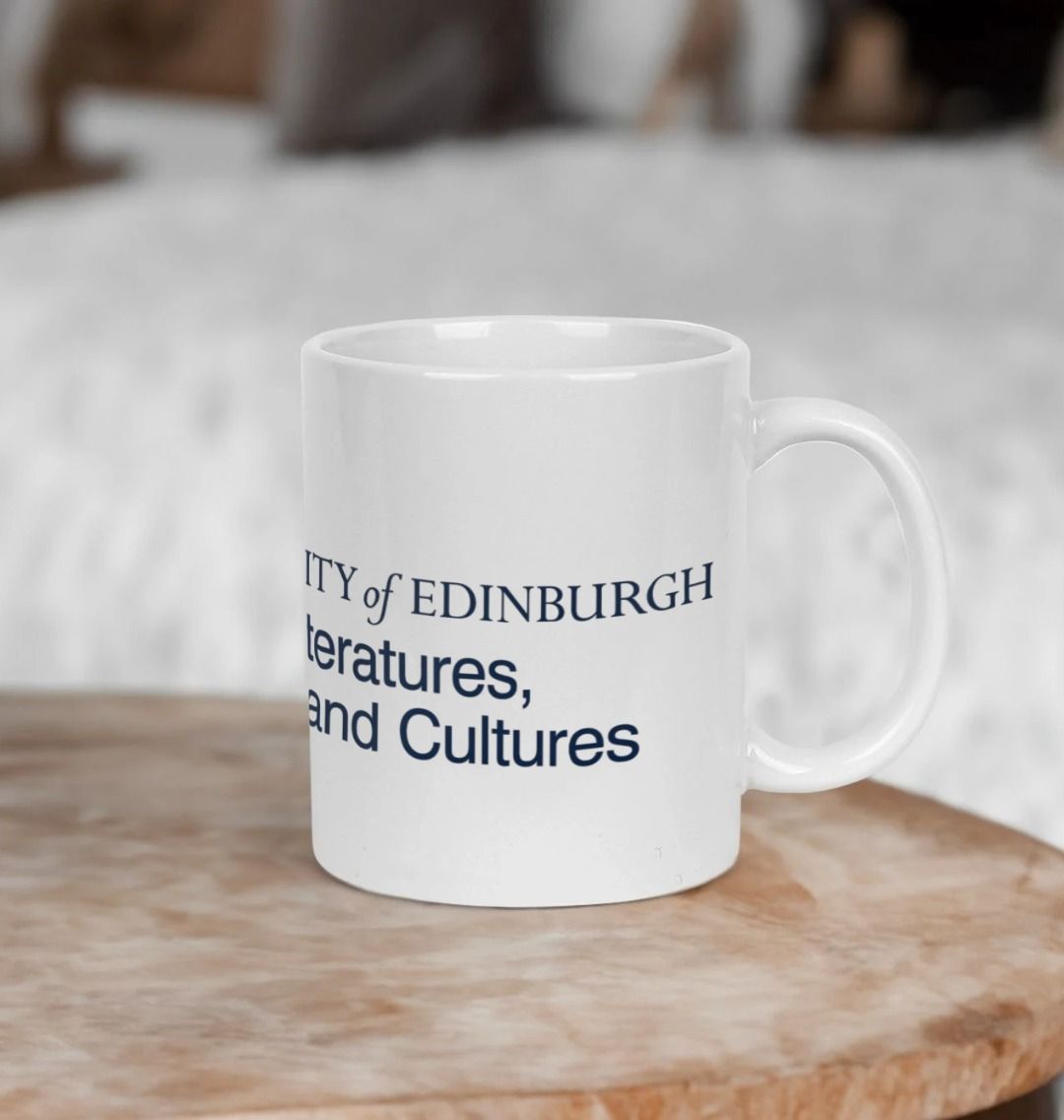 White School of Literatures, Languages and Cultures Mug with multi-colour printed University crest and logo