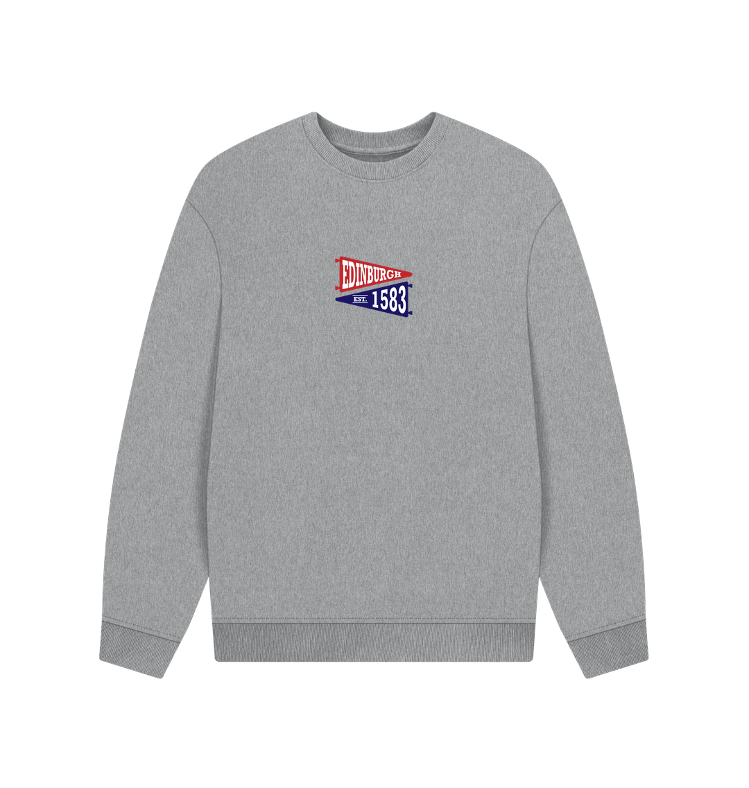 Athletic Grey Printed Sweater