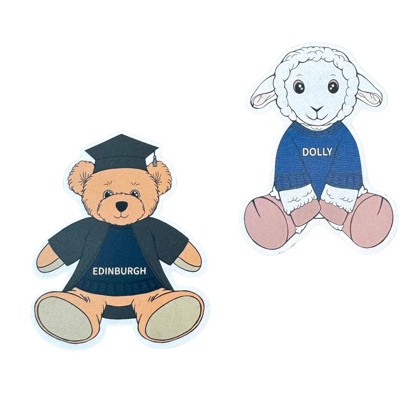 Wooden Edinbear Magnet