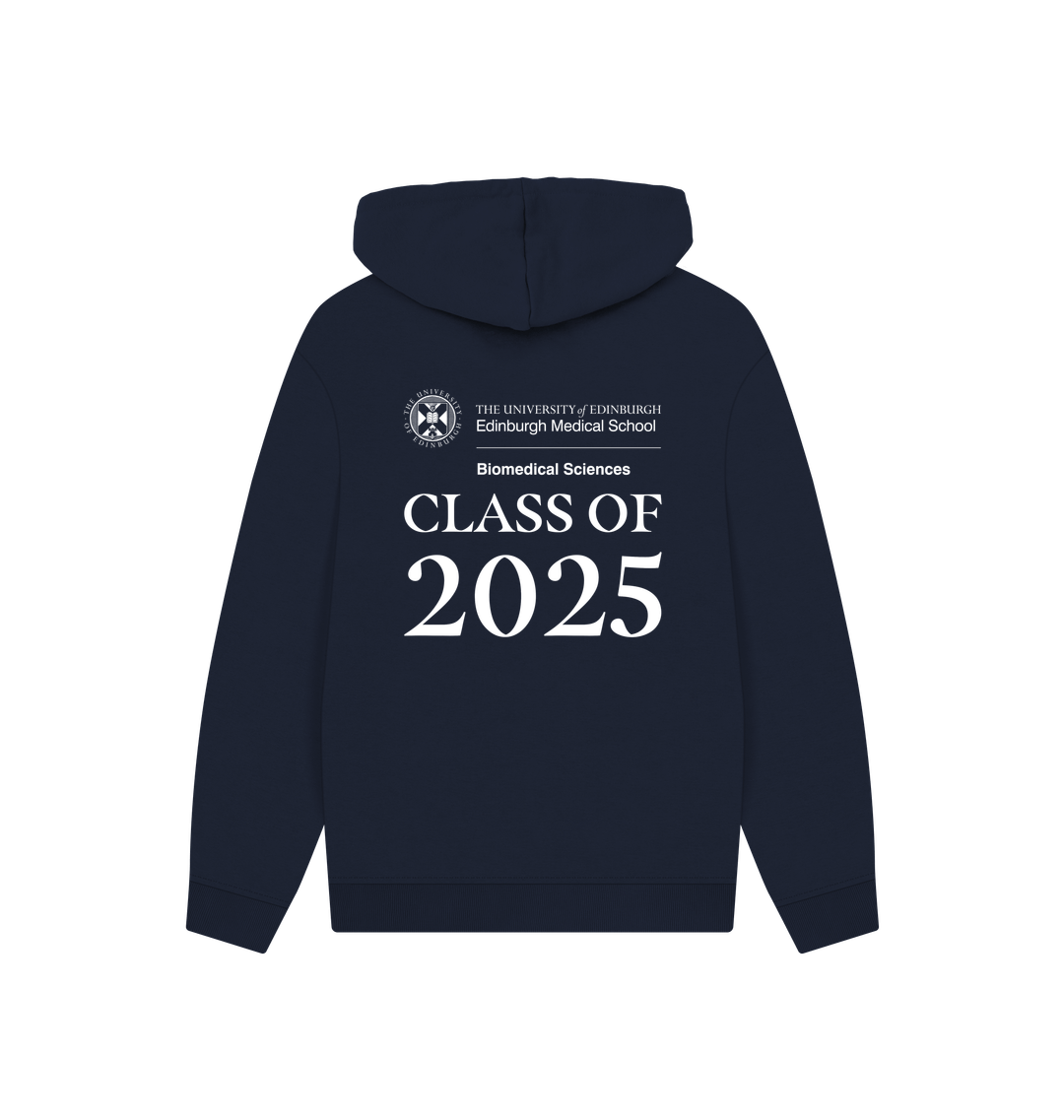 Navy Printed Hoody