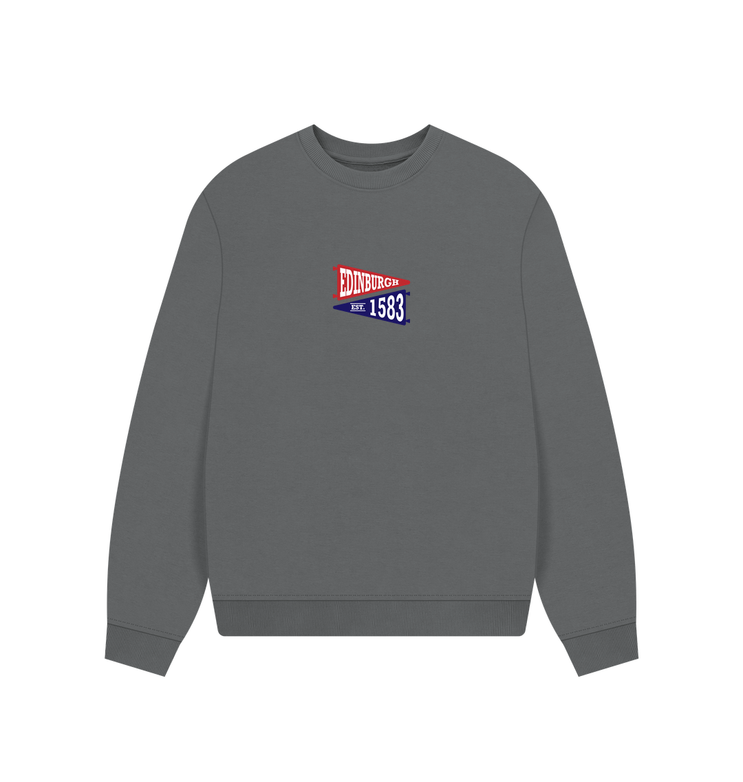 Slate Grey Printed Sweater