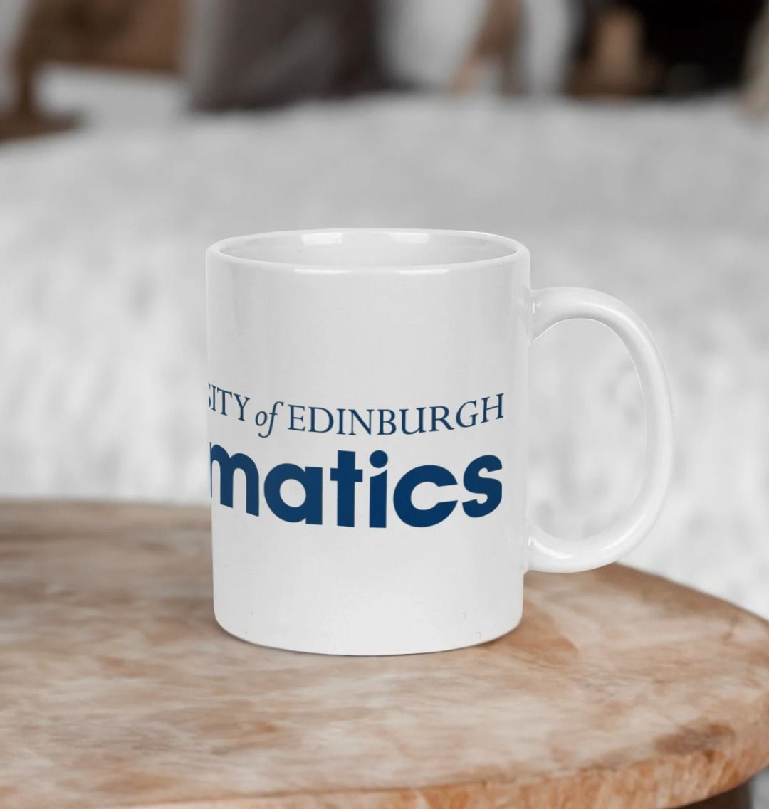 White School of Informatics with multi-colour printed University crest and logo