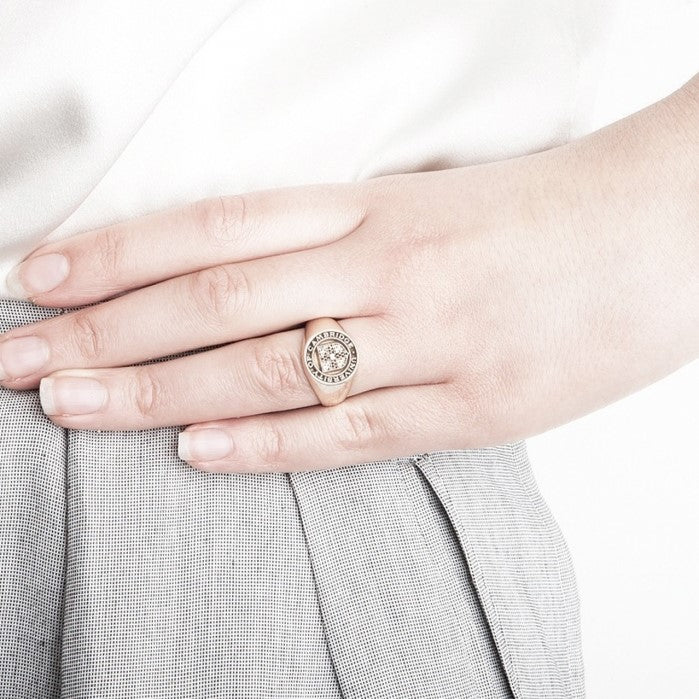 Graduation 13mm Signet Ring - Gold
