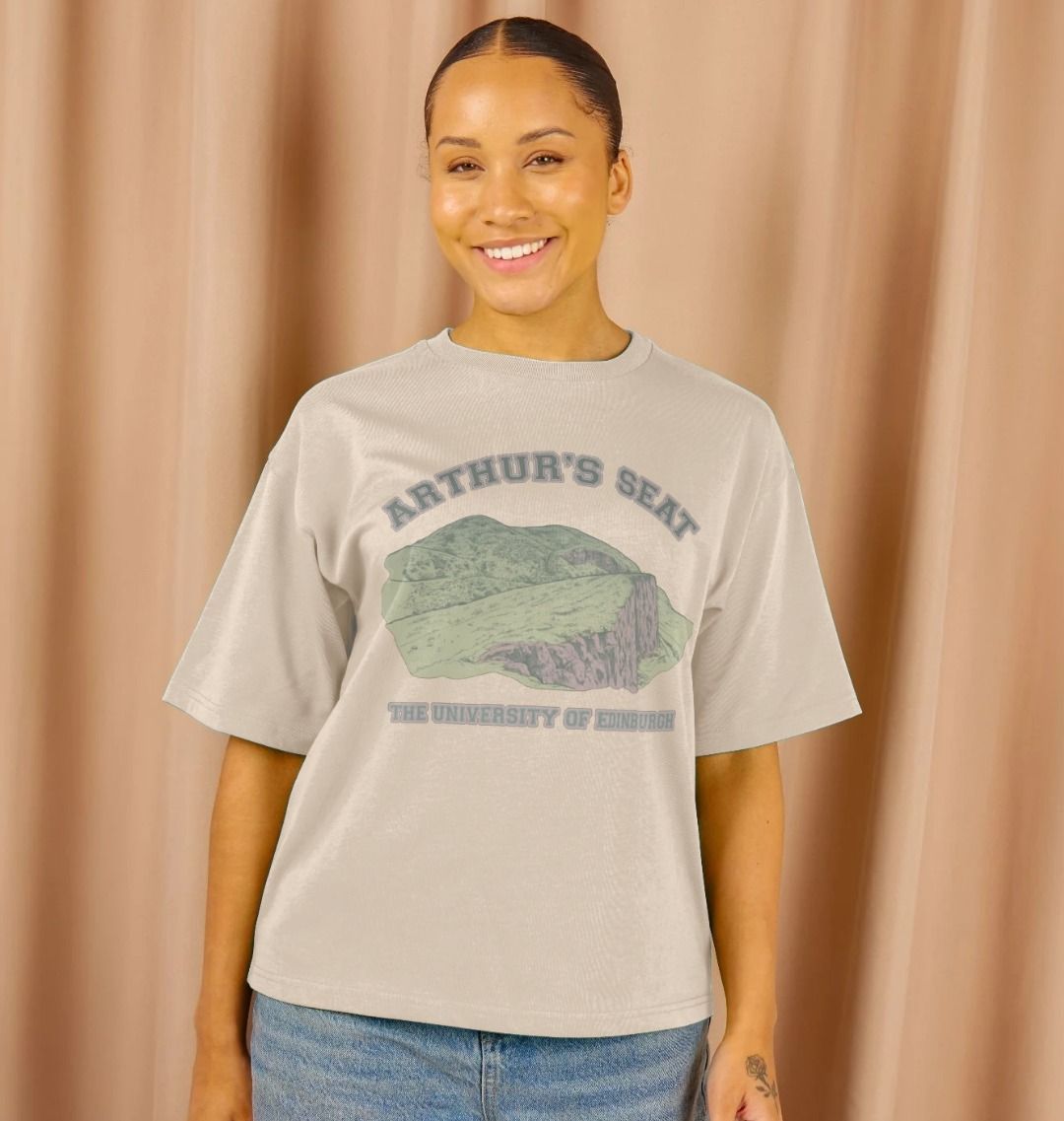 Arthur's Seat Oversized Graphic T-Shirt (Women's Fit)
