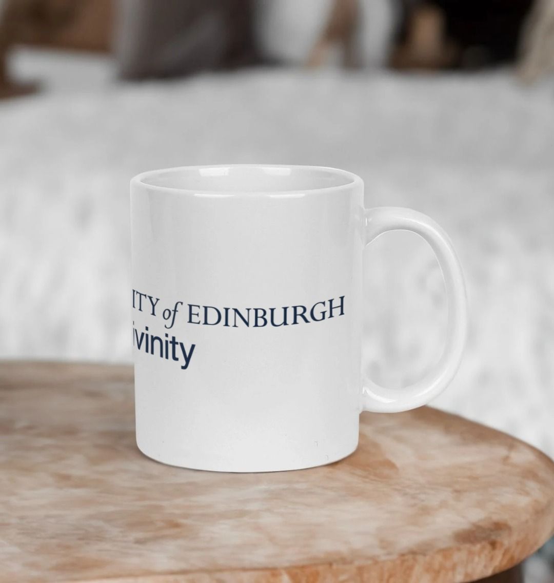 White School of Divinity Mug with multi-colour printed University crest and logo