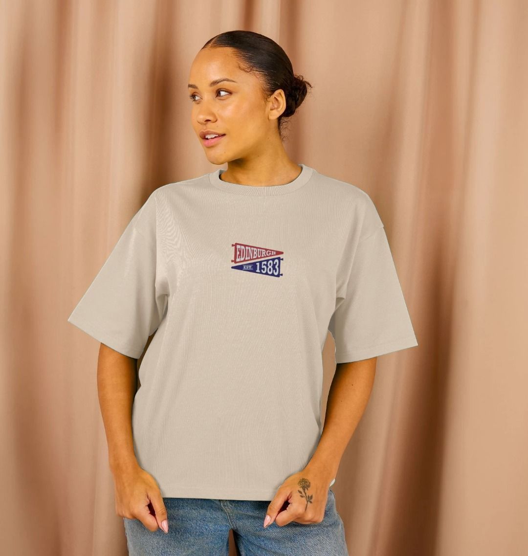 Women's Oversized Pennant T-Shirt