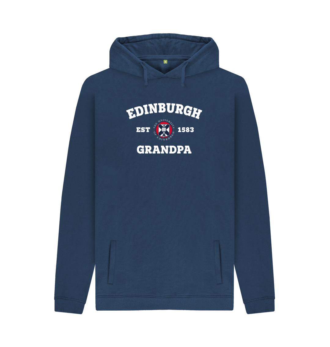Navy Printed Hoody Front