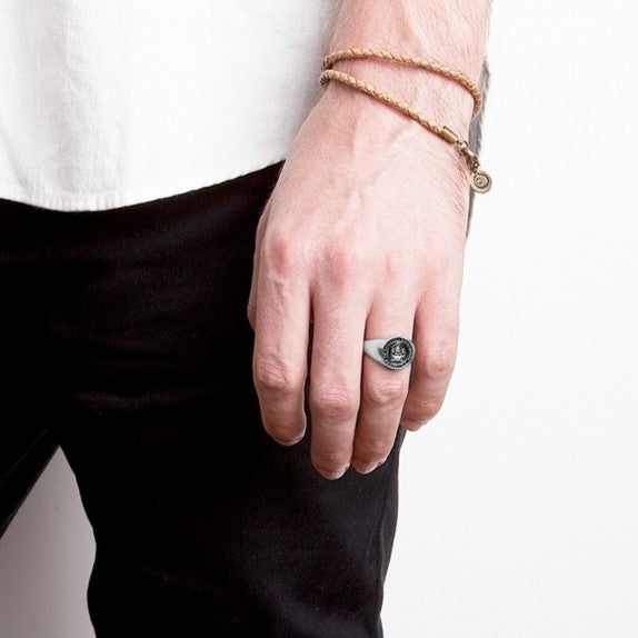 Graduation 13mm Signet Ring - Sterling Silver